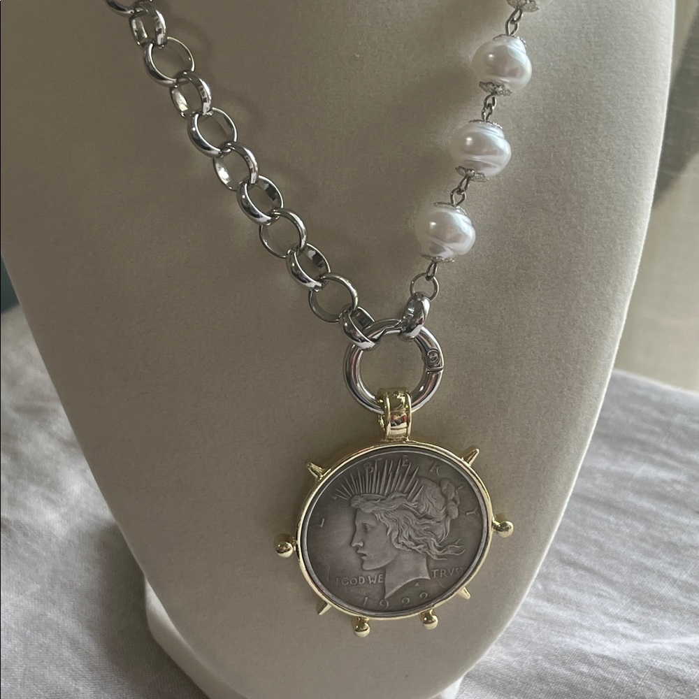 Coin Pearl Necklace